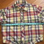 Ralph Lauren Polo  Cropped Plaid Cotton Tie Front Top Photo 7