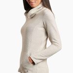 Kuhl  Athena Pullover Sweatshirt Dove Beige Quilted M Photo 2