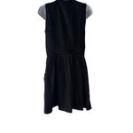 Armani Exchange Size 6 Small Black Pleated Zip Dress Pockets Photo 3