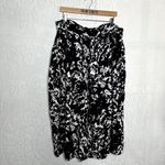 Rafaella Black and White Patterned Maxi Skirt Photo 1