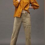 Anthropologie Maeve Olive Tan Turner Cargo Utility Pants Size 26P Photo 0