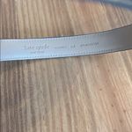 Kate Spade Black and Gold Stitched Edged Leather Belt with Classic Design Size L Photo 7