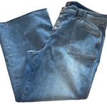 NYDJ  Womens Crop Jeans Lift X Tuck‎ Technology Cutoff Button Medium Wash Blue 16 Photo 0
