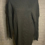 Cozy Casual NWT Cozy Co Womens Green High Neck Cable Knit Long Sleeve Sweater Dress Size XL Photo 0
