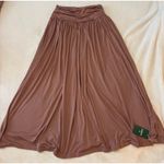 Halara  High Waisted Ruched Flowy Maxi Casual Skirt Sz. Medium Praline Pink Photo 2
