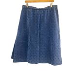 Akris Punto ✨ Polka Dot Navy Knee-Length Sz 12 Skirt✨ Photo 4