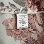 About A Girl  White Floral Lightweight Bomber Jacket Zip Up XL Cottagecore Photo 6