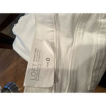Loft Women's‎  White Skinny Crop Jeans Size 0 Photo 2