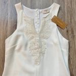 Francesca's  Everly White Embroidered Sheath Dress Size S NWT Photo 3