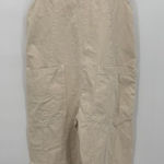 We The Free High Roller One Piece Jumpsuit Overalls Beige Boho Oversized Small Photo 0