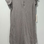 NEW Wilt Shirt Dress Womens XS Gray 100% Cotton Button Soft Travel Short Sleeve Photo 0