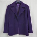 Ralph Lauren Collection(purple label) Purple Double Breasted Wool Jacket 12 Photo 3