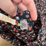 by‎ Timo Womens Summer Dress Small Long Sleeve Dark Floral Midi Ruffle Multi Photo 6