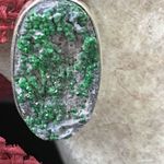 Natural Green Uvarovite Garnet Pendant Green Photo 7