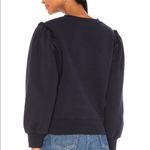 Citizens of Humanity Edie Puff Sleeve Sweatshirt in Navy Medium Photo 1