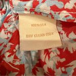 RTR Paloma Blue Alexa 100% Silk Red, White & Blue Floral Tiered Mini Skirt Sz‎ S Red Photo 5