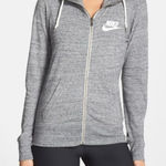 Nike  Gray Long Sleeve Fitted Hoodie‎ Photo 0