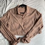 Missguided  cropped button up Photo 2