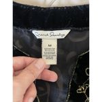 French Laundry Womens Top Blouse Size Medium Black Velvet Victorian Dark Gothic Photo 5