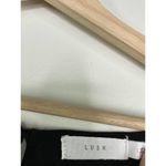 Lush Clothing Lush Black Long Sleeve Keyhole V-Neck Tie Detail Blouse Women's Size Large L Photo 4