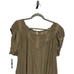 Magnolia Pearl Olive polka dot silk dress tunic one size Rare Vintage Brown Photo 1