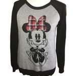 Disney MINNIE MOUSE BLACK AND GREY PULLOVER SWEATER MEDIUM Photo 0