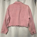Boyish The Tommy Pink Denim Cropped Oversized Jacket Small Photo 4