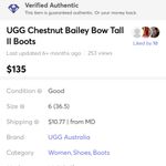 UGG  Chesnut Bailey Bow Tall II Boots Photo 10