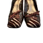 Kenneth Cole Vintage 90’s ’ Square Toe High Heel Croc N Roll Leather Pumps, Sz 7 Photo 10