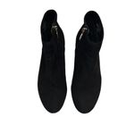 ASOS ACTON Flat Ankle Boots Bootie Women Size 6 Black Suede Side Zipper Preowned Photo 1