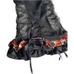 Victoria's Secret Y2K victoria’s Secret NWT Teddy Bustier garter black satin mesh ruffle skirt 34B Photo 6