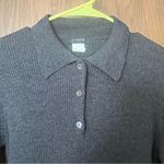 J. Crew Merino Wool Knit Long Sleeve Dress Black Photo 1