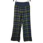We Wore What Green and Navy Plaid Pant NWT Size Small Low Rise Plaid Knit Pants Photo 1