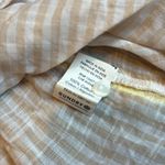 Sundry  Evereve Pop Stripe‎ Button Up Long Sleeve Shirt Chanterelle White Photo 7