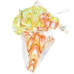 Becca Whirlpool Margot High Neck Halter One piece Small Swimsuit Photo 6