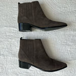 Marc Fisher LTD Women US 9 Yolli Suede Dark Grey Taupe Above Ankle Bootie Photo 2
