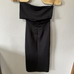 Maurie and Eve Genesis Little Black Dress Size 6‎ One Shoulder Arm Midi Slit Photo 4