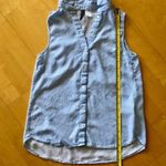 H&M Striped Sleeveless Blouse, Blue, White, Size 2 Photo 7