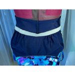 Le cove one piece swimsuit Vintage floral tankini look blue purple white Size 12 Photo 6