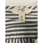 Terra & Sky Terra Sky Womens 0X Striped V Neck Short Sleeve Button Front Tunic Top Photo 3