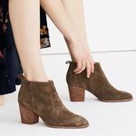 Madewell Ankle Boots Brenner Brown Suede Shoes Size 6.5 Photo 0
