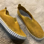 Ilse Jacobsen Tulip Perforated Sneaker Size 38 Comfort Lightweight Mustard Yellw Yellow Photo 0