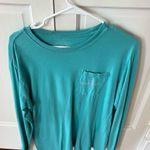 Lauren James Teal Long Sleeve with Football and Bow Photo 1