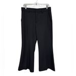 Madewell NWT  Kick Out Crop Pants in Wool-Blend Twill in Black - Size 4 Photo 2