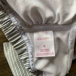 Xhilaration  Pinstripe Ruffle Top Strapless Bikini Top Size Medium Photo 4