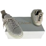 Chloé Chloe Lauren Crochet Sneakers in White Photo 2