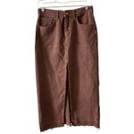 Urban Outfitters Mandi Denim Long Maxi Skirt Small Women’s Wine Photo 1