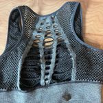 Aeropostale Gray Laser Cut Sports Bra Photo 3
