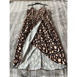 Chelsea28  SLEEVELESS FAUX WRAP MIDI DRESS IN NAVY LEOPARD NWT WOMEN'S SIZE S Photo 8