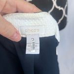 Chico's Black & White Bold Geometric Abstract Snap Front Jacket Blazer Sz 2/MD Photo 8